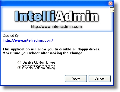 CD ROM Drive Disabler screenshot