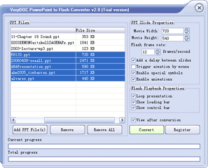 VeryDOC PowerPoint to Flash Converter screenshot