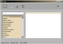 XTerm Medical Dictionary screenshot