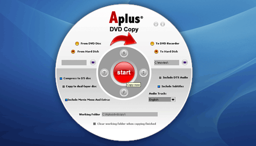 Aplus DVD Copy for tomp4.com screenshot