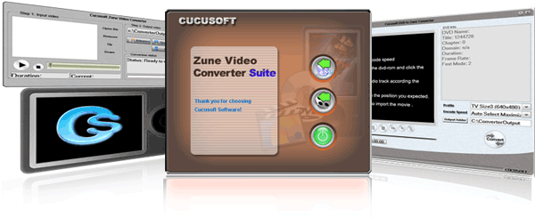 Cucusoft Zune Video Converter + DVD to Zune Suite Pro screenshot