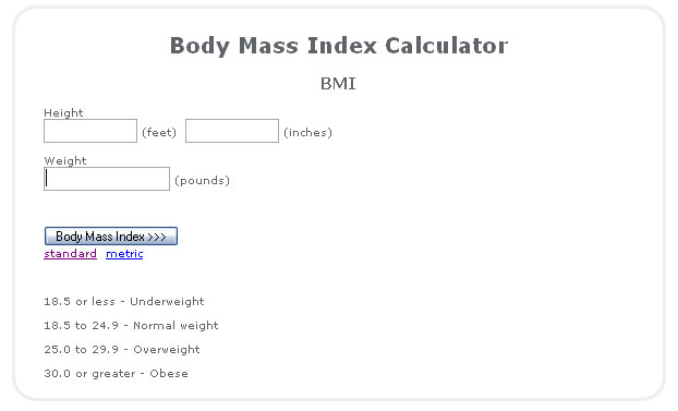 Weight Loss Calculator screenshot