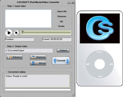 Cucusoft iPod Movie/Video Converter 08 screenshot