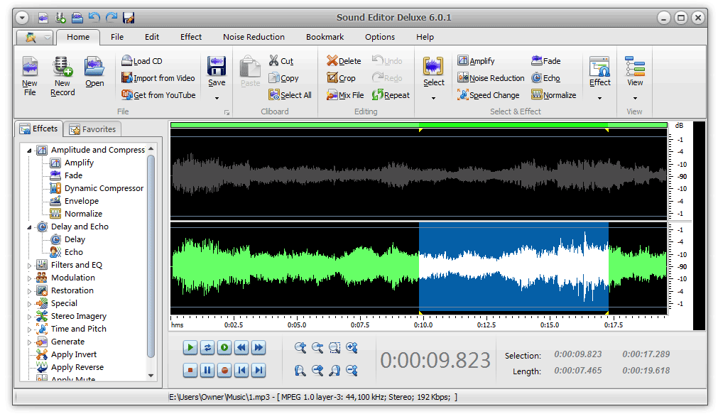 Sound Editor Deluxe 2008 screenshot