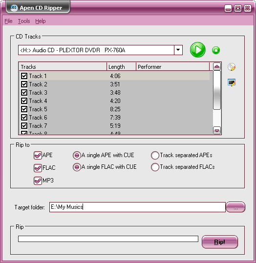 Apen CD Ripper screenshot